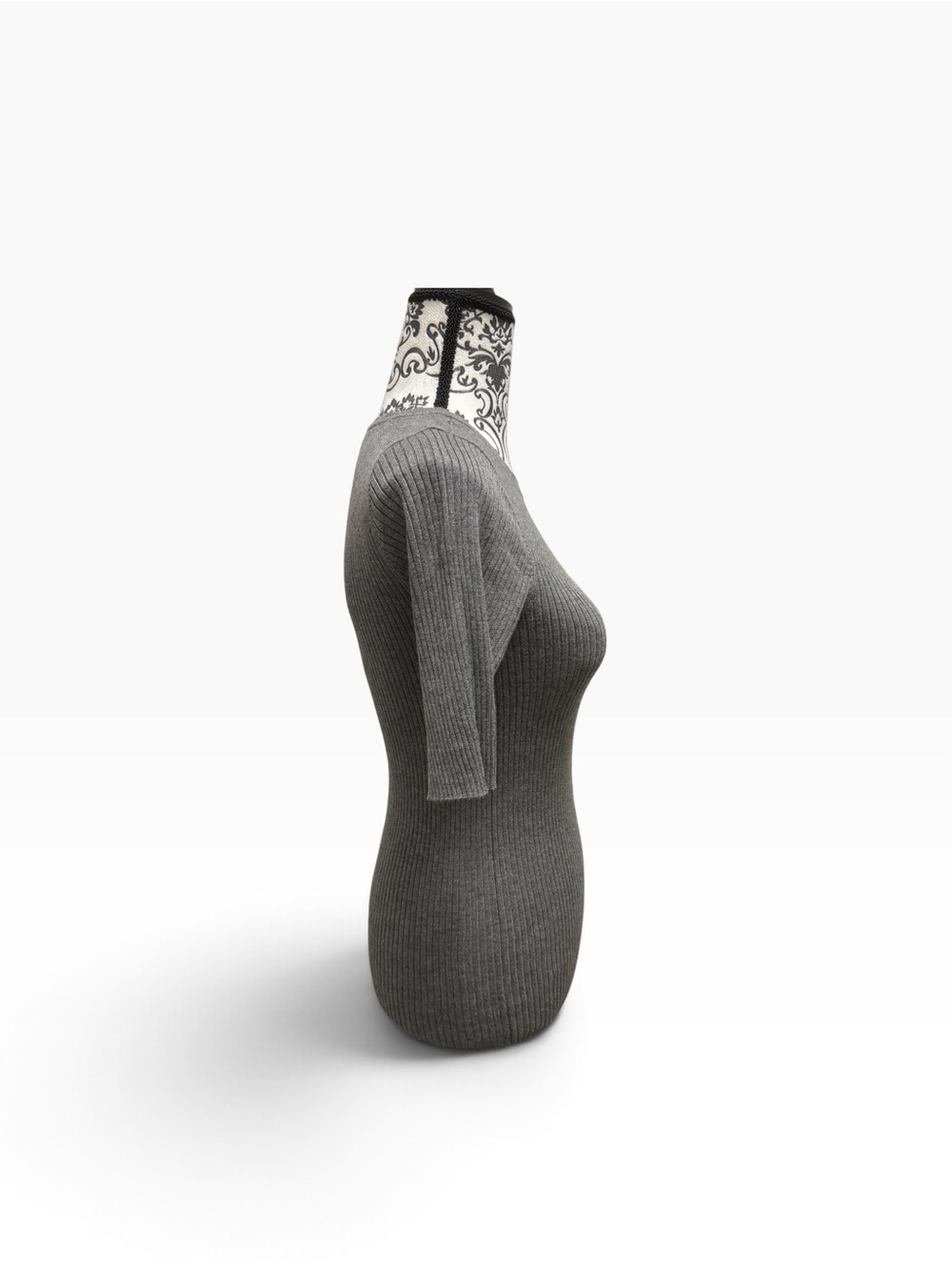 Express Ribbed Elbow Sleeve Sweater - Picture 4 of 7